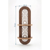 Raft de perete Hanah Home Artmtkwll5 Wenge imaginea #5 — magazin online Desire.md