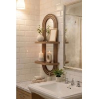 Raft de perete Hanah Home Artmtkwll6 Wenge imaginea #2 — magazin online Desire.md