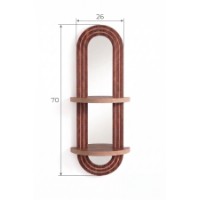 Raft de perete Hanah Home Artmtkwll6 Wenge imaginea #4 — magazin online Desire.md