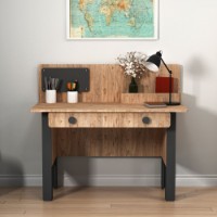 Masa de birou Hanah Home Valerin Atlantic Pine Anthracite