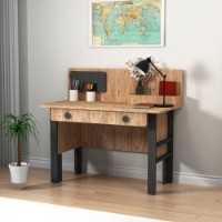 Masa de birou Hanah Home Valerin Atlantic Pine Anthracite imaginea #2 — magazin online Desire.md