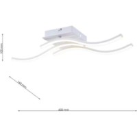 Потолочный светильник Flitz Leuchten Wave WH FL6006-C фото №3 — интернет-магазин Desire.md