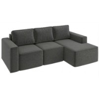 Canapea de colț Sofyno Hugo R Viva16 Dark Grey (022114)