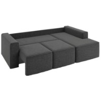 Canapea de colț Sofyno Hugo R Viva16 Dark Grey (022114) imaginea #4 — magazin online Desire.md