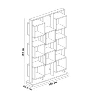 Etajeră Hanah Home Edge White Black imaginea #3 — magazin online Desire.md
