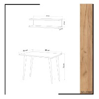 Письменный стол Hanah Home Fluse фото №5 — интернет-магазин Desire.md