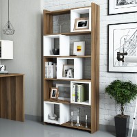 Etajeră Hanah Home Box Walnut White