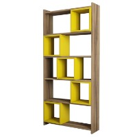 Etajeră Hanah Home Box Walnut Yellow imaginea #4 — magazin online Desire.md