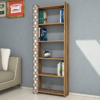 Etajeră Hanah Home City Walnut White