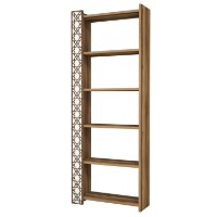 Etajeră Hanah Home City Walnut White imaginea #3 — magazin online Desire.md