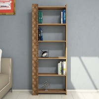 Etajeră Hanah Home City Walnut Walnut imaginea #2 — magazin online Desire.md
