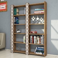 Etajeră Hanah Home City 2 Walnut White