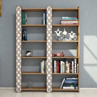 Etajeră Hanah Home City 2 Walnut White imaginea #2 — magazin online Desire.md