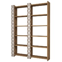 Etajeră Hanah Home City 2 Walnut White imaginea #3 — magazin online Desire.md