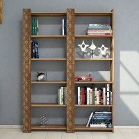 Etajeră Hanah Home City 2 Walnut Walnut imaginea #2 — magazin online Desire.md