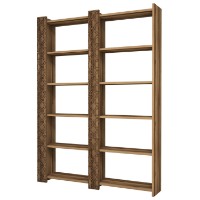 Etajeră Hanah Home City 2 Walnut Walnut imaginea #3 — magazin online Desire.md