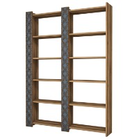 Etajeră Hanah Home City 2 Walnut Chalcedony imaginea #3 — magazin online Desire.md