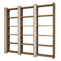 Etajeră Hanah Home City 3 Walnut White imaginea #3 — magazin online Desire.md