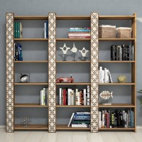 Etajeră Hanah Home City 3 Walnut Cream imaginea #2 — magazin online Desire.md