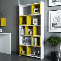 Etajeră Hanah Home Box White Yellow