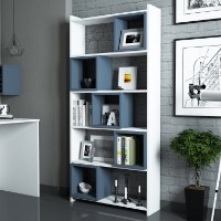 Etajeră Hanah Home Box White Blue