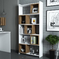 Etajeră Hanah Home Box White Walnut