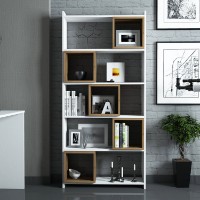 Etajeră Hanah Home Box White Walnut imaginea #2 — magazin online Desire.md