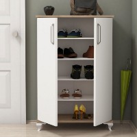 Rafturi pentru pantofi Hanah Home Asta Walnut White imaginea #3 — magazin online Desire.md