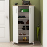 Rafturi pentru pantofi Hanah Home Ari Walnut White imaginea #2 — magazin online Desire.md