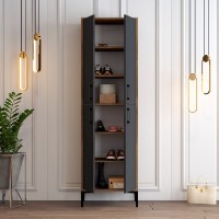 Rafturi pentru pantofi Hanah Home Berlin A Walnut Anthracite imaginea #3 — magazin online Desire.md