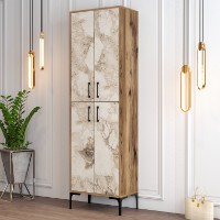 Rafturi pentru pantofi Hanah Home Berlin A Walnut White Marble