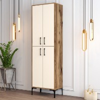 Rafturi pentru pantofi Hanah Home Berlin A Walnut Cream