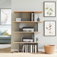 Etajeră Hanah Home Harmon Oak Anthracite