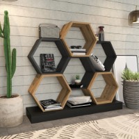 Etajeră Hanah Home Cicek Black Oak imaginea #3 — magazin online Desire.md