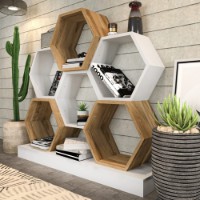 Etajeră Hanah Home Cicek White Oak imaginea #2 — magazin online Desire.md