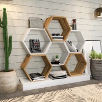 Etajeră Hanah Home Cicek White Oak imaginea #3 — magazin online Desire.md