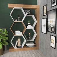 Etajeră Hanah Home Artemis Walnut White