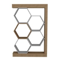 Etajeră Hanah Home Artemis Walnut White imaginea #5 — magazin online Desire.md
