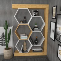 Etajeră Hanah Home Artemis Oak White