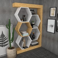 Etajeră Hanah Home Artemis Oak White imaginea #2 — magazin online Desire.md