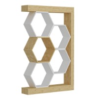 Etajeră Hanah Home Artemis Oak White imaginea #3 — magazin online Desire.md