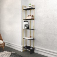 Etajeră Hanah Home Alice Black Gold