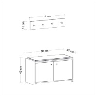 Обувница Hanah Home Zen Anthracite фото №10 — интернет-магазин Desire.md