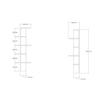 Etajeră Hanah Home Bled Oak imaginea #4 — magazin online Desire.md
