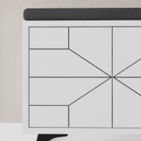 Обувница Hanah Home Dune Bench White фото №6 — интернет-магазин Desire.md
