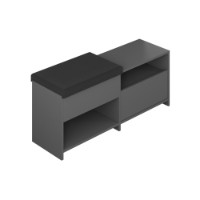 Rafturi pentru pantofi Hanah Home Filux Bench Anthracite imaginea #6 — magazin online Desire.md