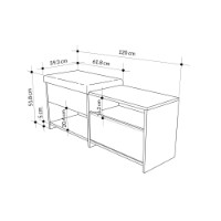 Rafturi pentru pantofi Hanah Home Filux Bench Anthracite imaginea #7 — magazin online Desire.md