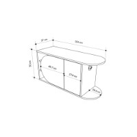 Обувница Hanah Home Nova Shoe Bench Oak White фото №7 — интернет-магазин Desire.md