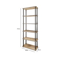 Etajeră Hanah Home Bookcase 6 Rect Oak imaginea #5 — magazin online Desire.md