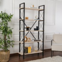 Etajeră Hanah Home Elysian Travertine Black